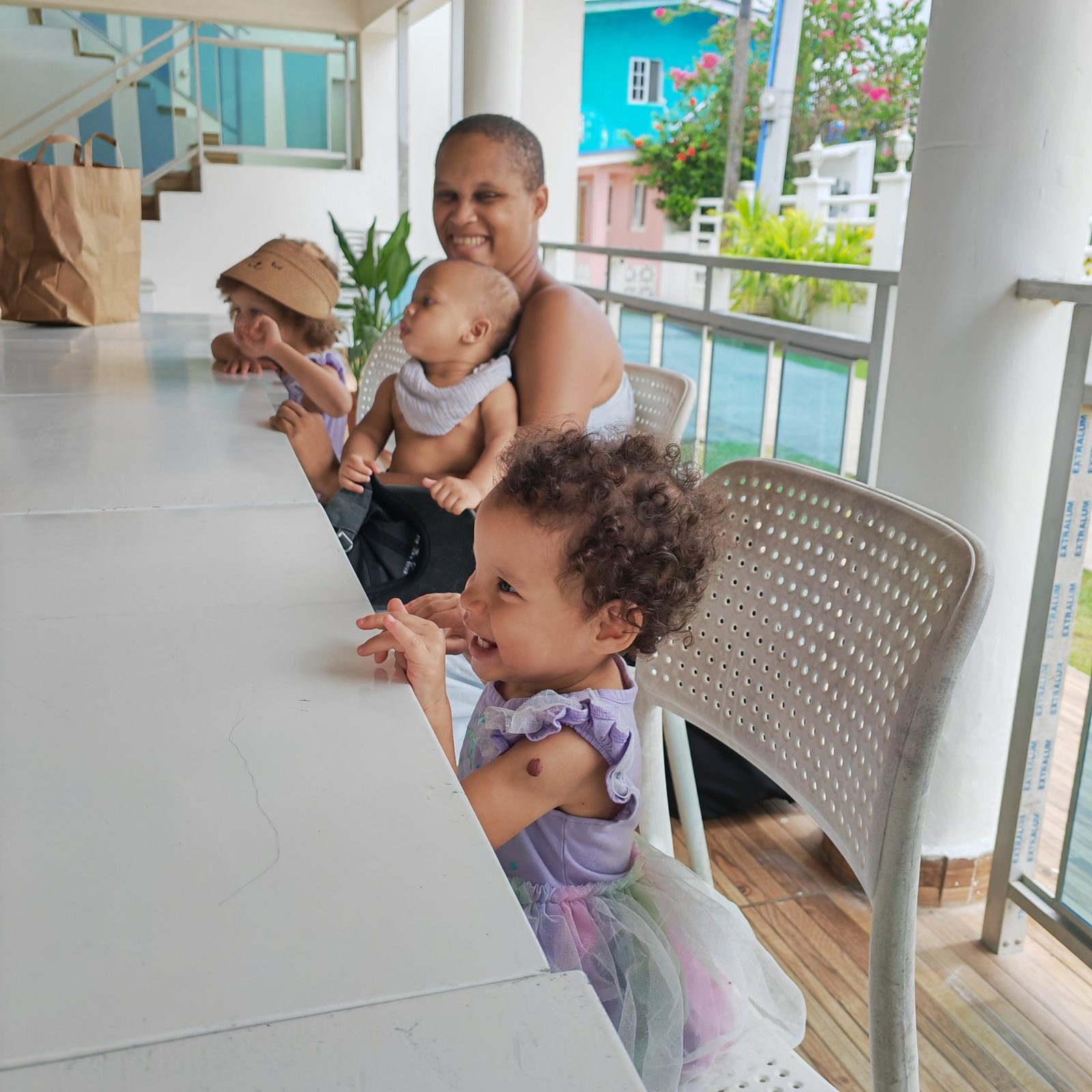 Lunch break on the hotel terrace