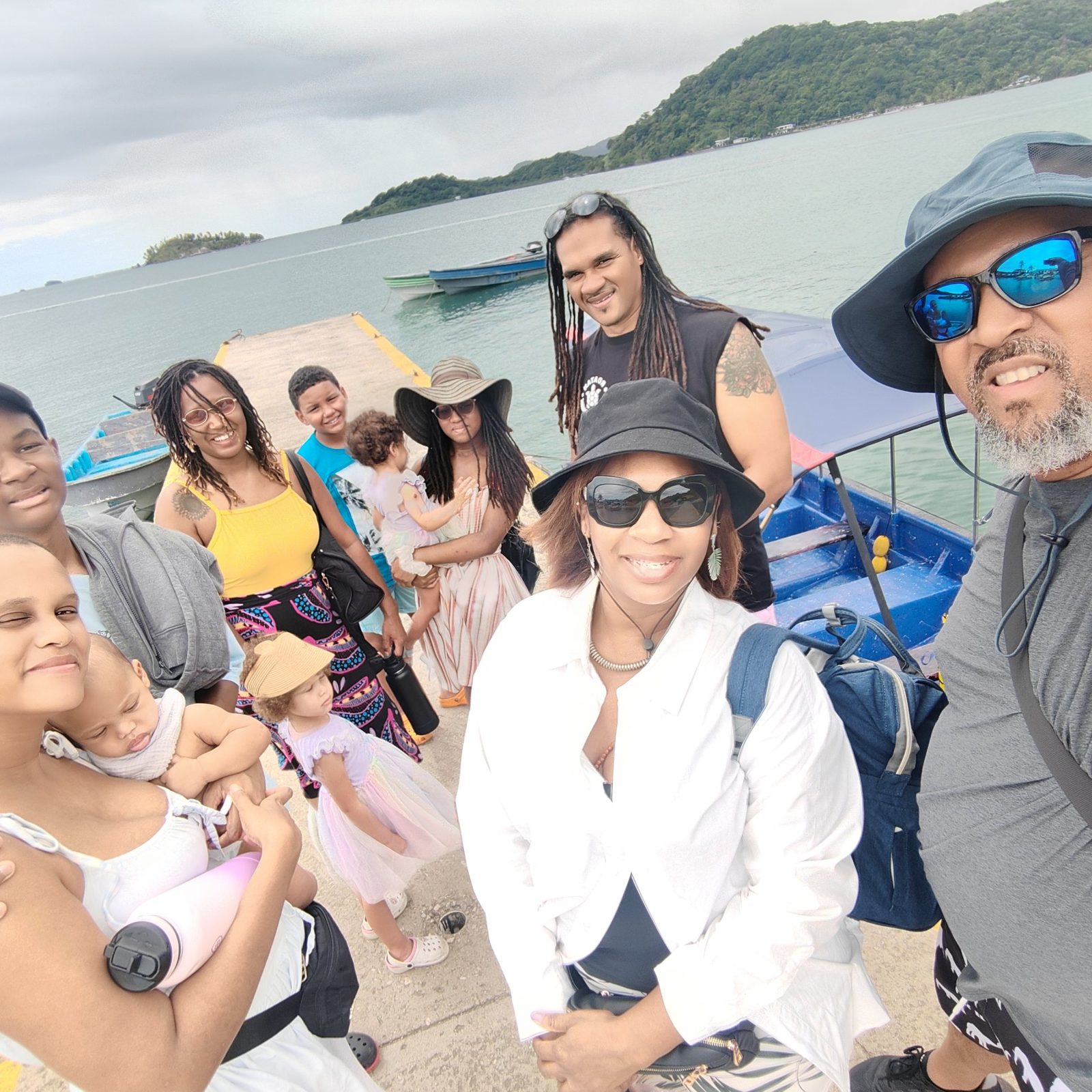 JK Tours Panama guests on the dock before the boat ride