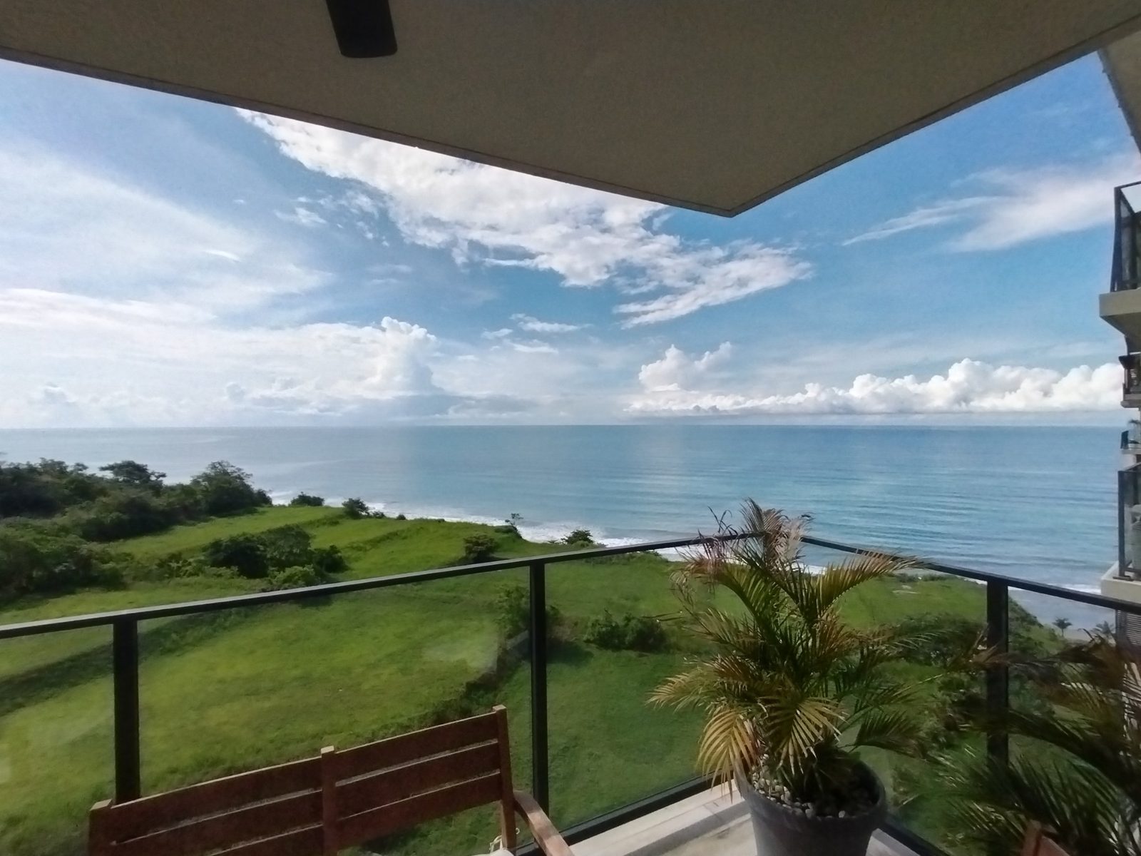 Ocean view from a balcony at Punta Caelo