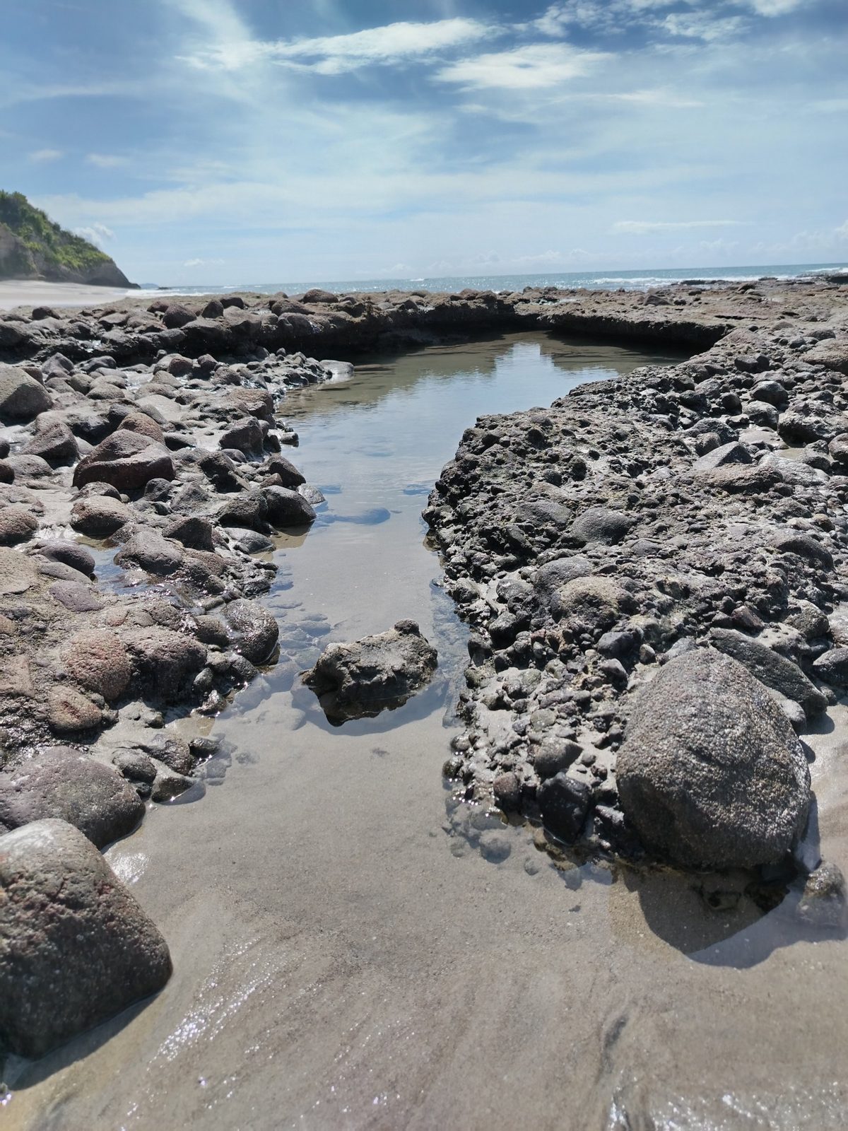 Tide pools at Punta Caelo